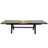 Tavolo alluminio Riverside allungabile antracite HPL 243-303x102