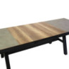 Tavolo alluminio Riverside allungabile antracite HPL 243-303x102