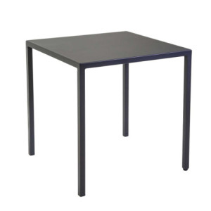 Tavolo metallo autolivellante New Elma antracite 70x70x75 cm