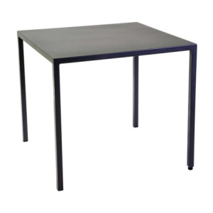 Tavolo metallo autolivellante New Elma antracite 80x80x75 robusto