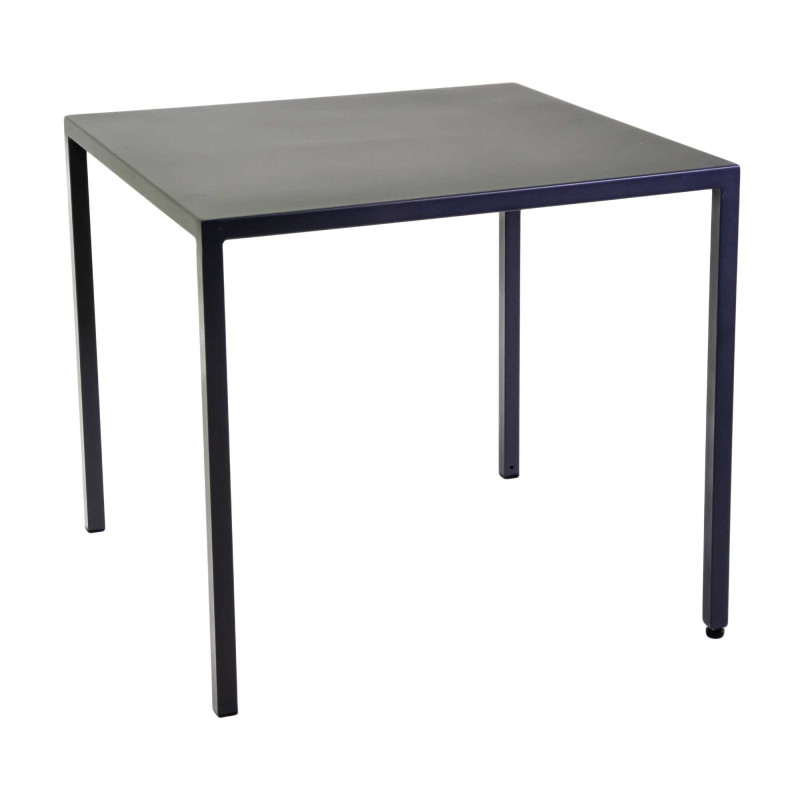 Tavolo metallo autolivellante New Elma antracite 80x80x75 robusto