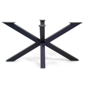 Zoom Base tavolo acciaio nero cm 140x78h72