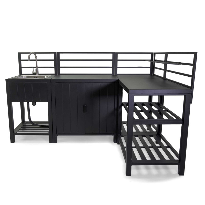 Cucina Outdoor Weston Antracite Angolare Vacchetti | Levante Shop