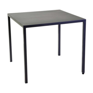Tavolo metallo autolivellante New Elma antracite 90x90x75 cm
