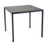 Tavolo metallo autolivellante New Elma antracite 90x90x75 cm