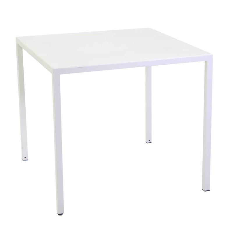 Tavolo metallo autolivellante New Elma bianco 90x90x75 cm
