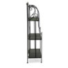 Scaffale metallo Leila 3 ripiani antracite 58x28xH120 cm moderno
