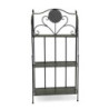 Scaffale metallo Leila 3 ripiani antracite 58x28xH120 cm moderno
