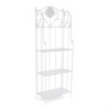 Scaffale metallo Leila 4 ripiani bianco 58x28x160 cm robusto