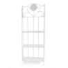Scaffale metallo Leila 4 ripiani bianco 58x28x160 cm robusto