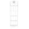 Scaffale metallo Leila 5 ripiani bianco 58x28xH198 cm moderno