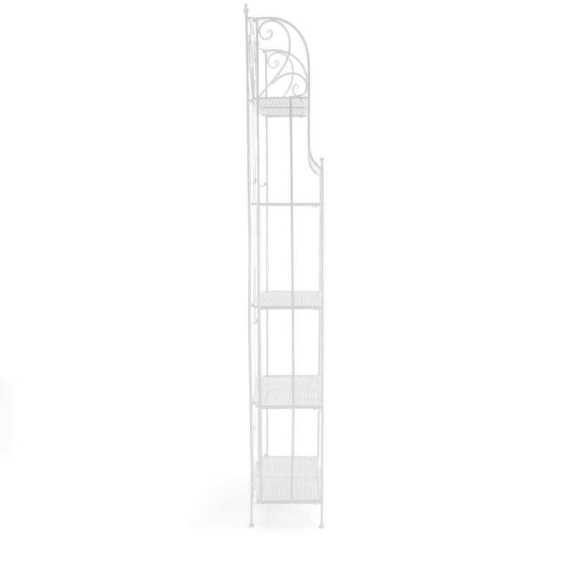 Scaffale metallo Leila 5 ripiani bianco 58x28xH198 cm moderno