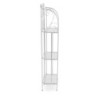Scaffale metallo Leila 3 ripiani bianco 35x25xH118 cm moderno