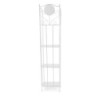 Scaffale metallo Leila 4 ripiani bianco 35x25x158 cm robusto