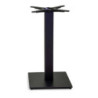 Base tavolo acciaio top ghisa Trevor nero quadro 40x40x72 cm