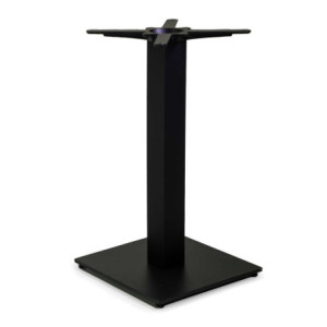 Zoom Base tavolo acciaio top ghisa Trevor nero quadro cm 40x40h72
