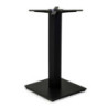 Base tavolo acciaio top ghisa Trevor nero quadro 40x40x72 cm