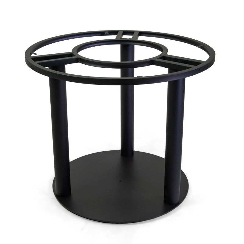 Base tavolo metallo nera tonda Ø88 H72 cm robusta moderna