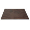 Top tavolo HPL corten quadro 69x69 cm resistente e moderno