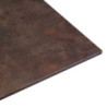Top tavolo HPL corten quadro 69x69 cm resistente e moderno