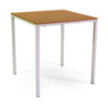 Tavolo metallo Loki bianco top polywood 80x80x74 cm giardino
