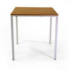 Tavolo metallo Loki bianco top polywood 80x80x74 cm giardino