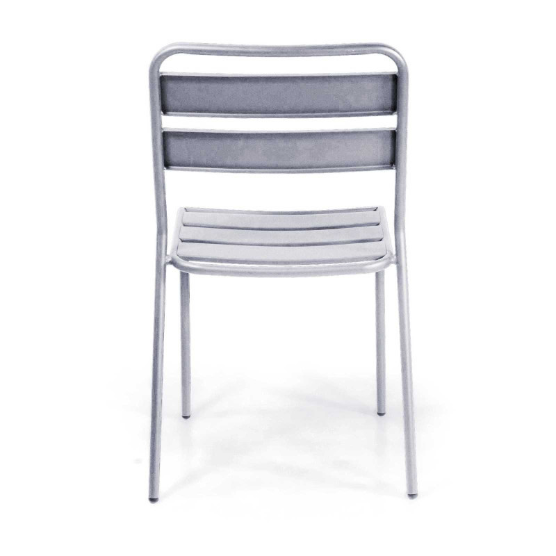 Sedia metallo doghe Rovigo Mini bianco 47x52x81 cm esterno