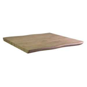 Top tavolo legno Canberra naturale quadro 70x70x4 resistente