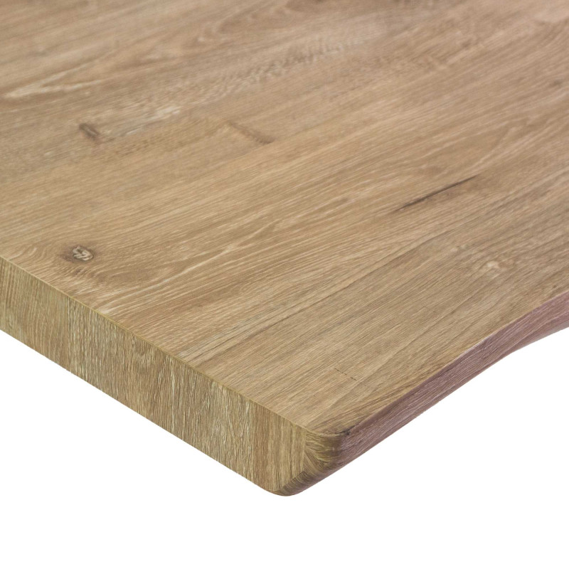 Top tavolo legno Canberra naturale quadro 70x70x4 resistente