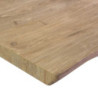 Top tavolo legno Canberra naturale quadro 70x70x4 resistente