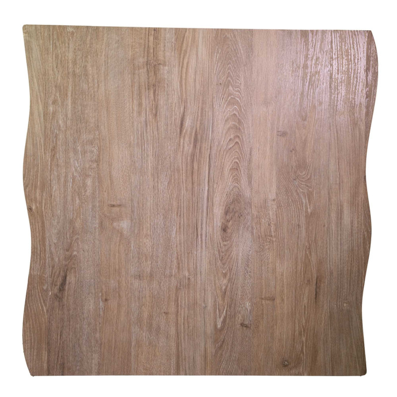 Top tavolo legno Canberra naturale quadro 70x70x4 resistente