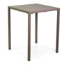 Tavolo metallo autolivellante New Elma tortora 60x60x74 cm