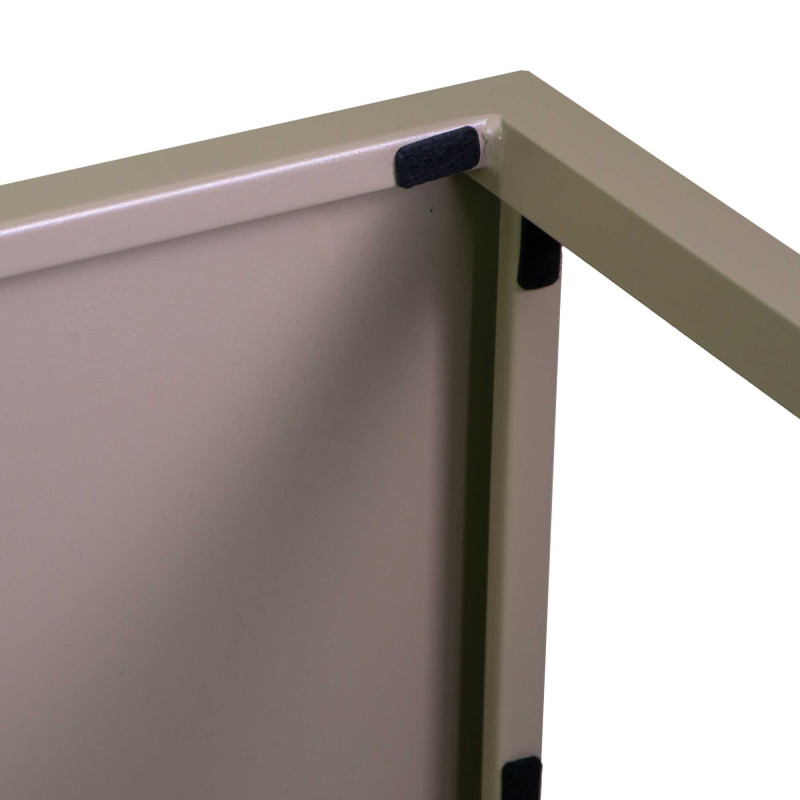 Tavolo metallo autolivellante New Elma tortora 60x60x74 cm