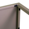Tavolo metallo autolivellante New Elma tortora 60x60x74 cm