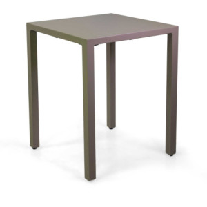 Tavolo alluminio regolabile Alma tortora 60x60 cm da giardino
