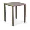 Tavolo alluminio regolabile Alma tortora 60x60 cm da giardino