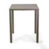 Tavolo alluminio regolabile Alma tortora 60x60 cm da giardino
