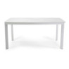 Tavolo alluminio Bakersfield top pietra bianco 160x80