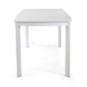 Tavolo alluminio Bakersfield top pietra bianco 160x80