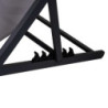 Sdraio alluminio e textilene Sullivan antracite 96x58,5h96 cm