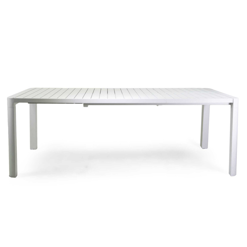 Tavolo alluminio Sullivan allungabile bianco 150-210x90 cm giardino