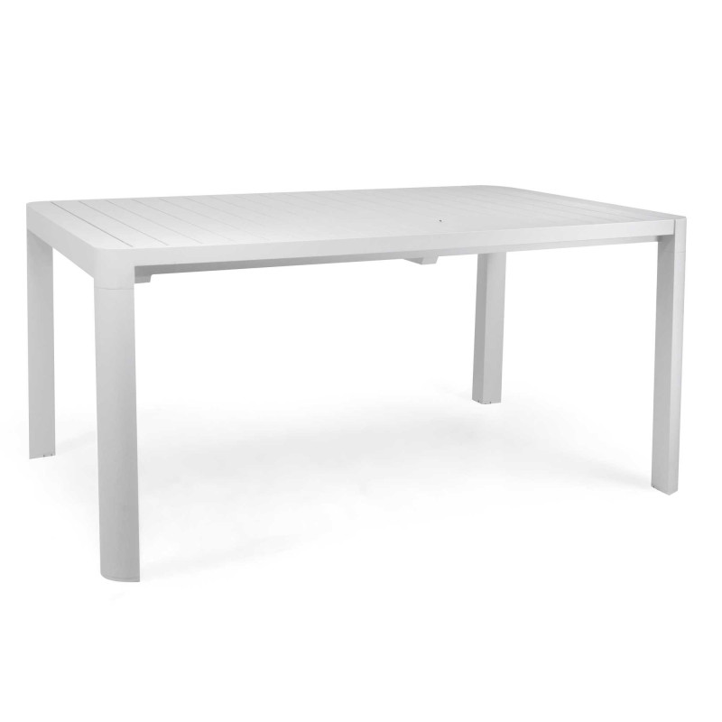 Tavolo alluminio Sullivan allungabile bianco 150-210x90 cm giardino