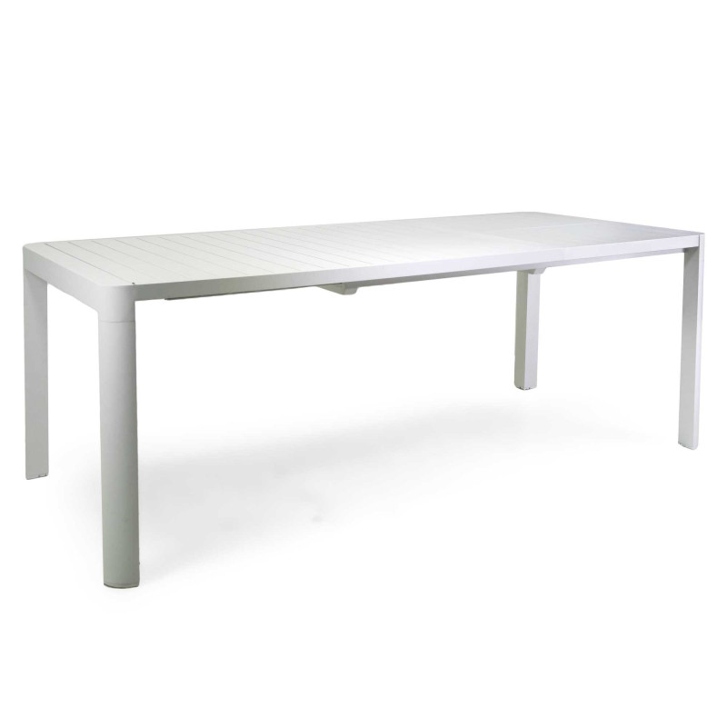 Tavolo alluminio Sullivan allungabile bianco 180-240x100 cm giardino