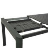 Tavolo alluminio Sullivan allungabile antracite 180-240x100 cm