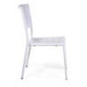 Sedia alluminio Delta bianco 45x59,5x85 resistente da esterno