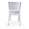 Sedia alluminio Delta bianco 45x59,5x85 resistente da esterno
