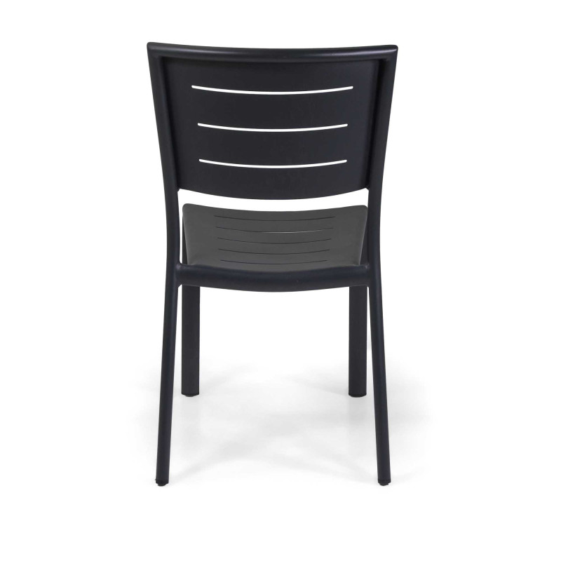 Sedia alluminio Delta antracite 45x59,5x85 cm giardino resistente