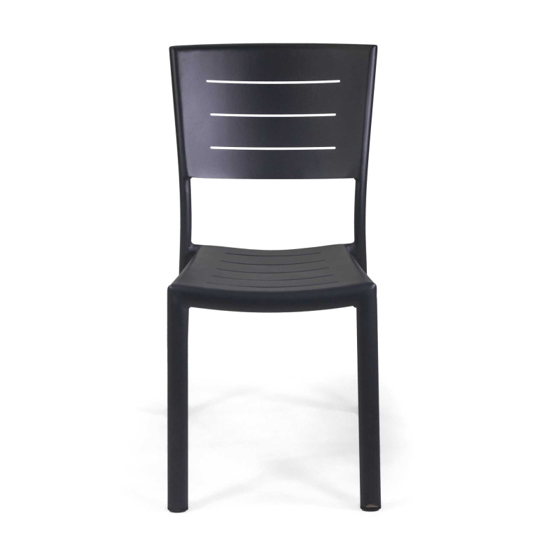 Sedia alluminio Delta antracite 45x59,5x85 cm giardino resistente