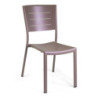 Sedia alluminio Delta tortora 45x59,5x85 resistente da esterno