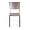 Sedia alluminio Delta tortora 45x59,5x85 resistente da esterno